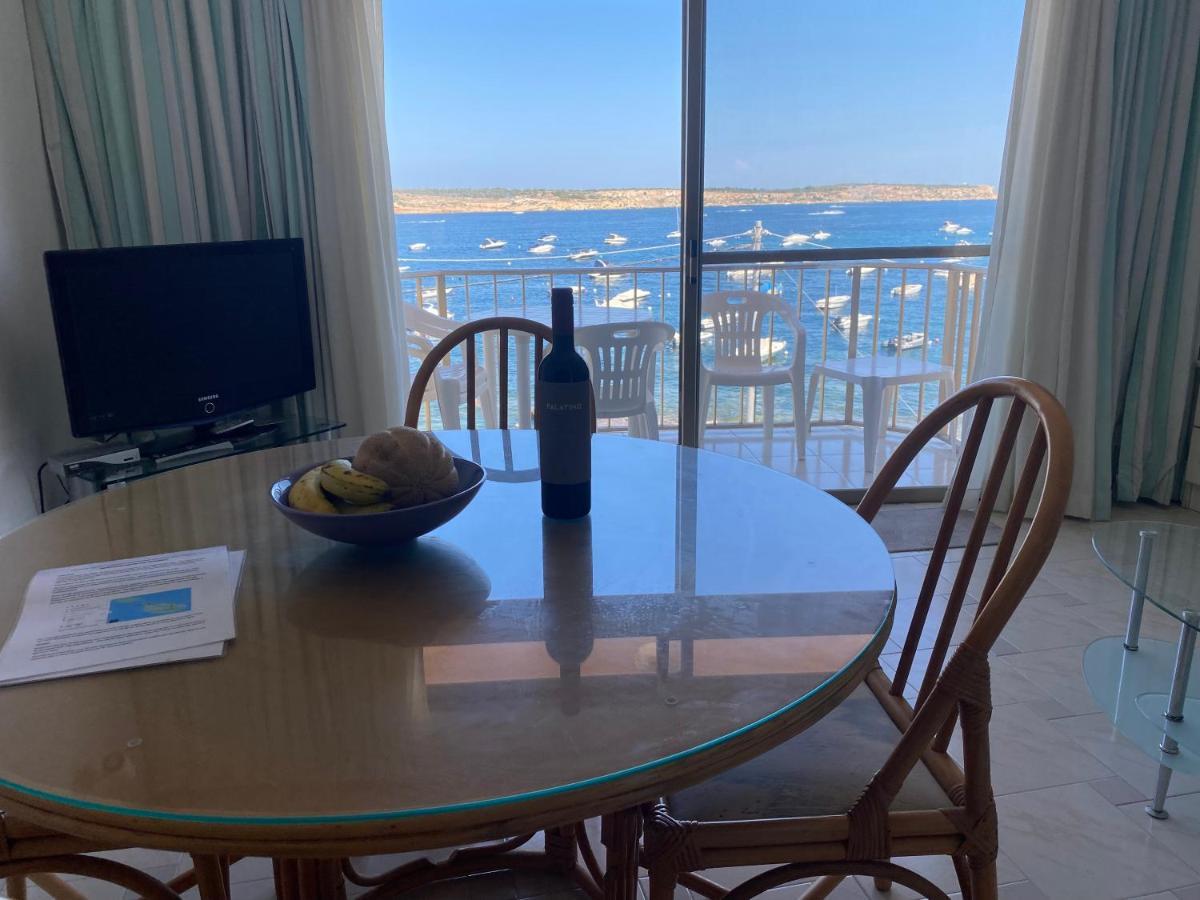 Sea Front Apartment At Mellieha Bay, Malta! Dış mekan fotoğraf